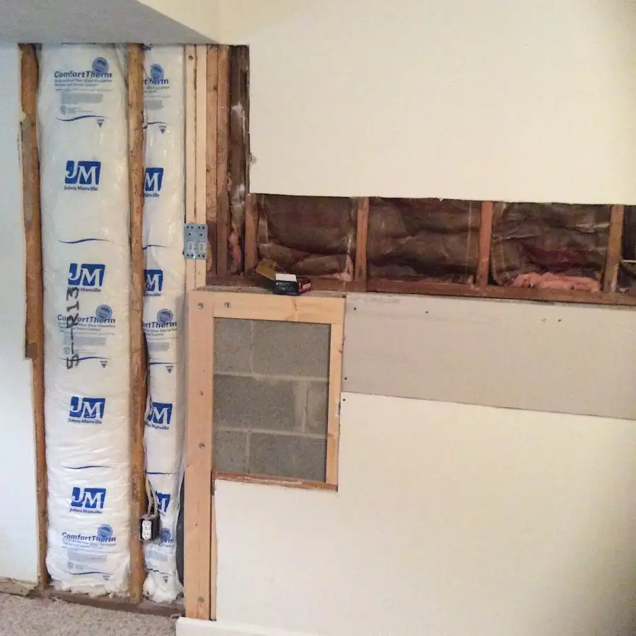 Wall insulation replacement during Contents Cleaning & Restoration in Crestwood
